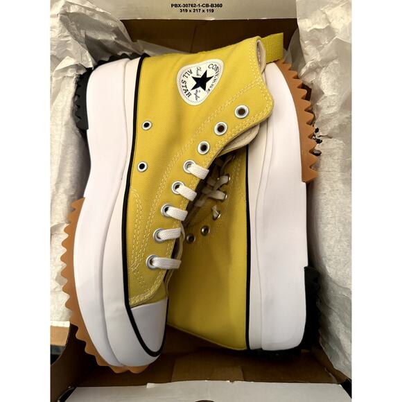 NEW Converse Run Star Hike Hi Shoes Bitter Lemon Size Women's Size 9 (A01365C) - Picture 8 of 8
